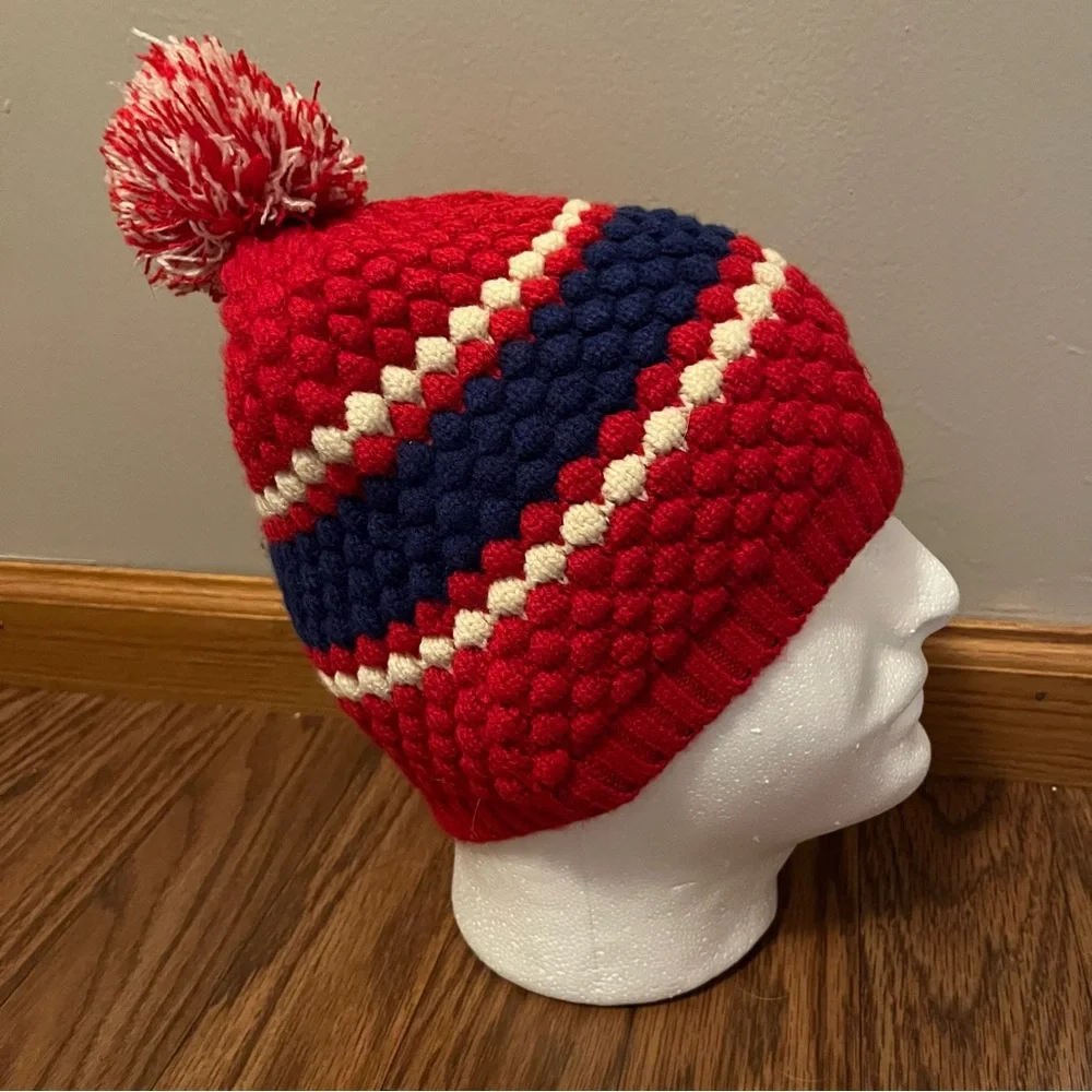 Detroit Pistons 47 Brand‎ Winter Knit Pompom Hat Womens Basketball